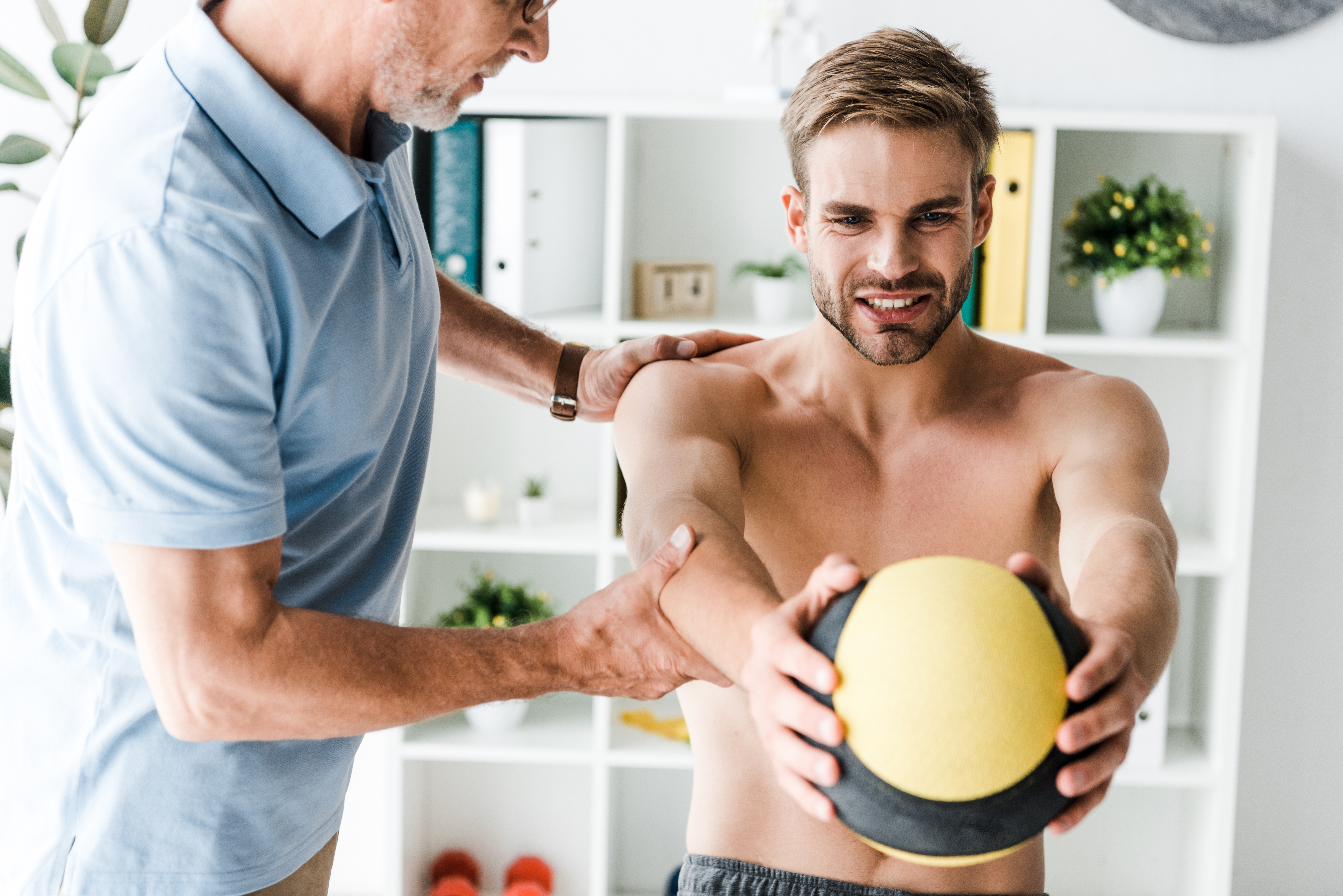 A young man with a sports injury works hard to prevent and treat future problems.